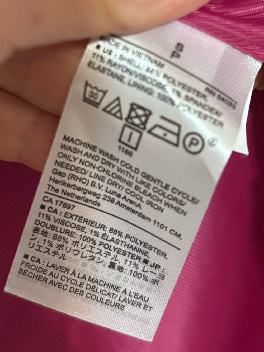 Banana Republic Fuchsia Single-Breasted Pea Coat - Picture 7 of 11